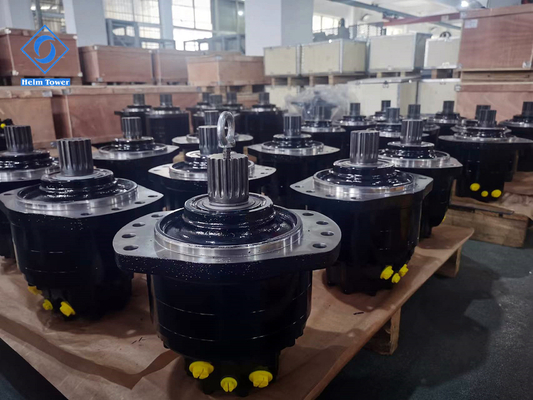 Siyah 0-150 R/min Poclain MS Serisi Hidrolojik Motor Hız Kontrolü