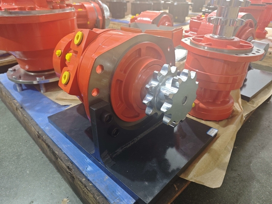 Ağır Güçlü dökme demir 100-125r / min Özel renk ile hidrolik piston motoru